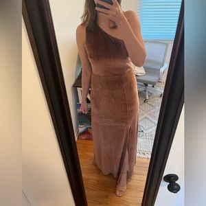 Baltic Born Tatiana Velvet One Shoulder Maxi Dress